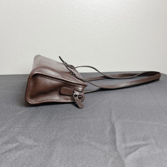 Coach Vintage Brown Swing Zip Shoulder bag Retro purse 9051 - Picture 4 of 9